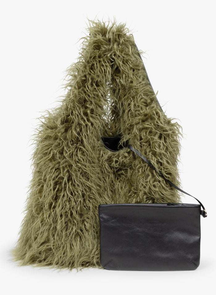 Fluffy tote bag