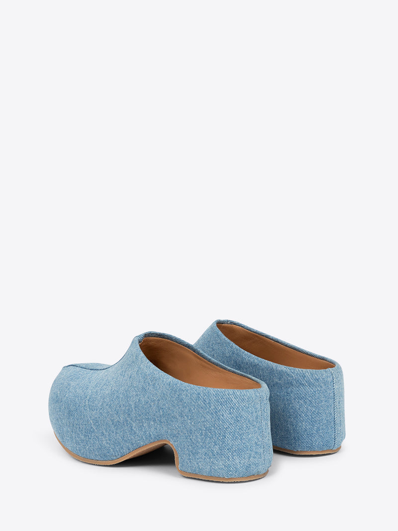 Denim clogs