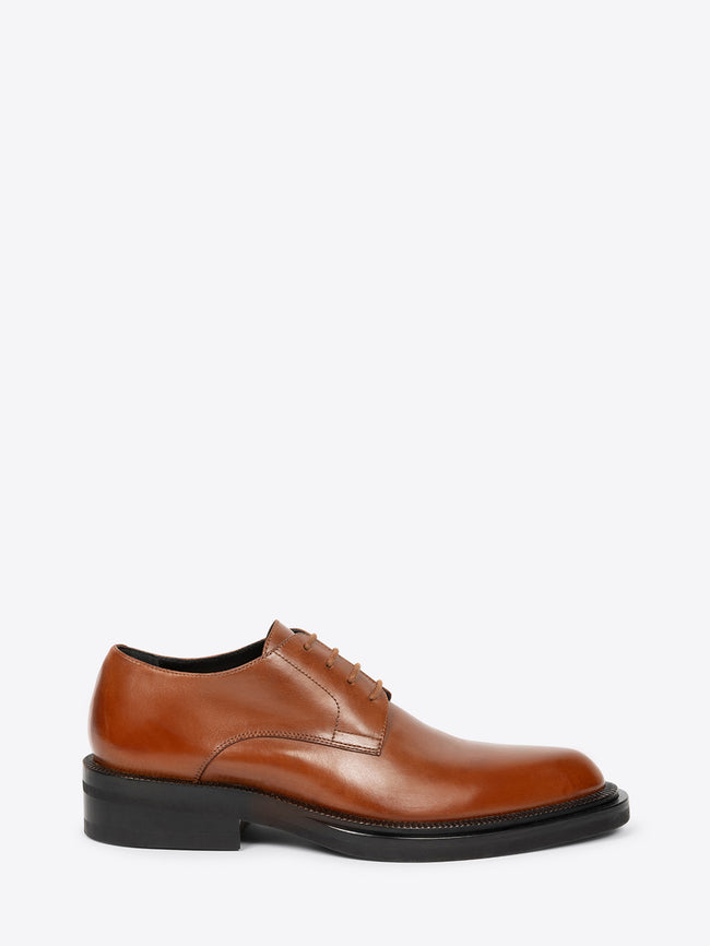 Leather derby shoes