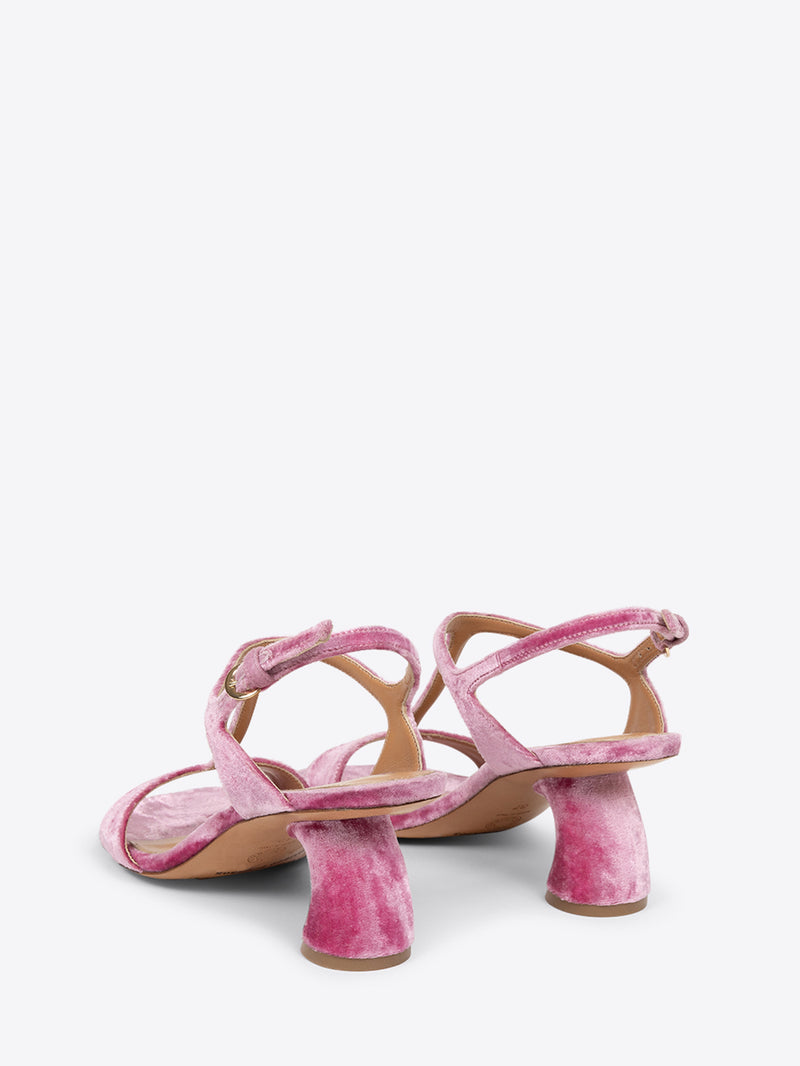 Velvet sandals