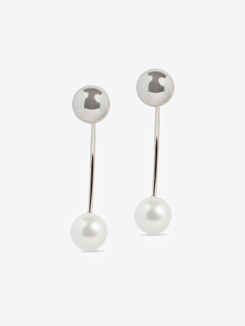 Chain stud earrings