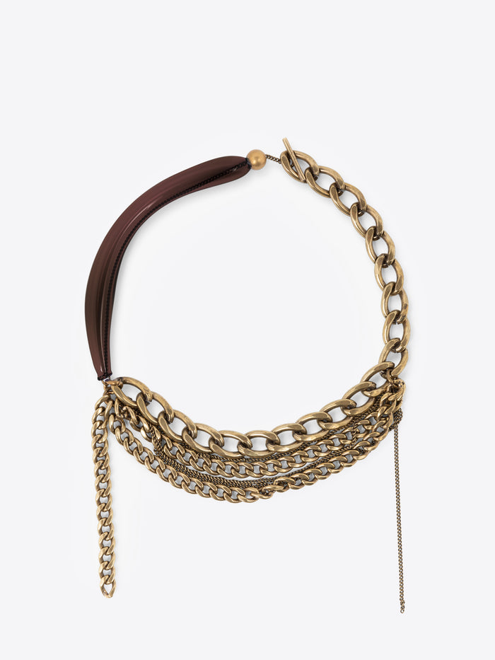 Layered chain necklace