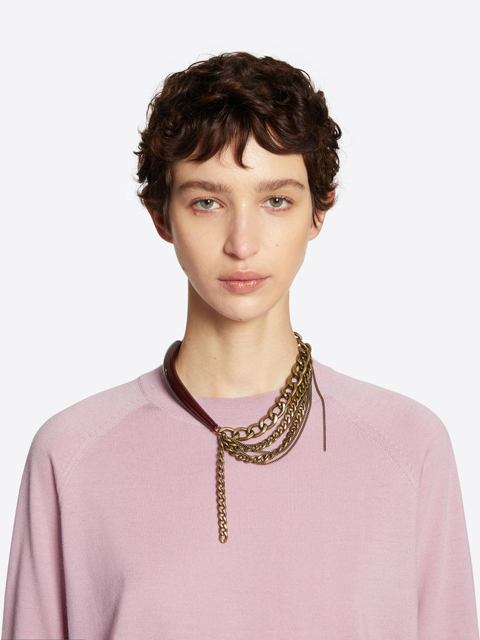 Layered chain necklace