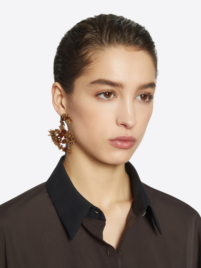 Embroidered earrings