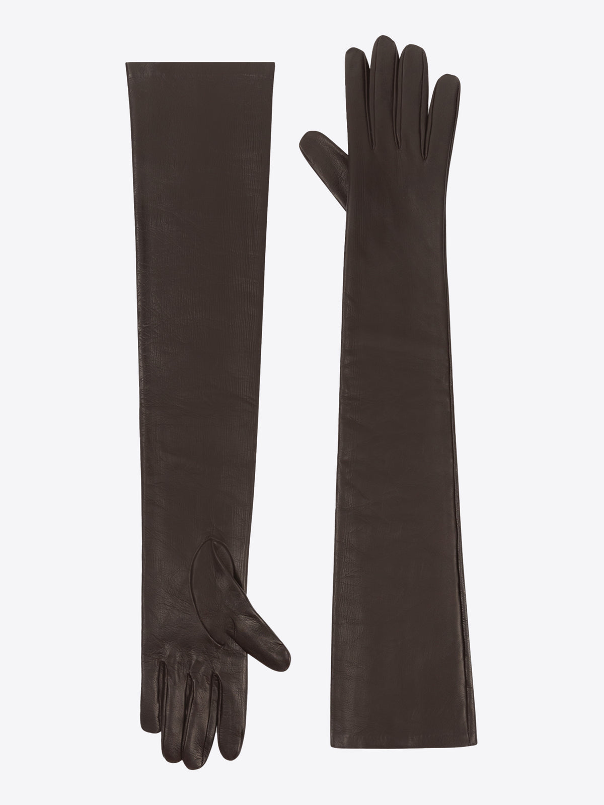 Long leather gloves