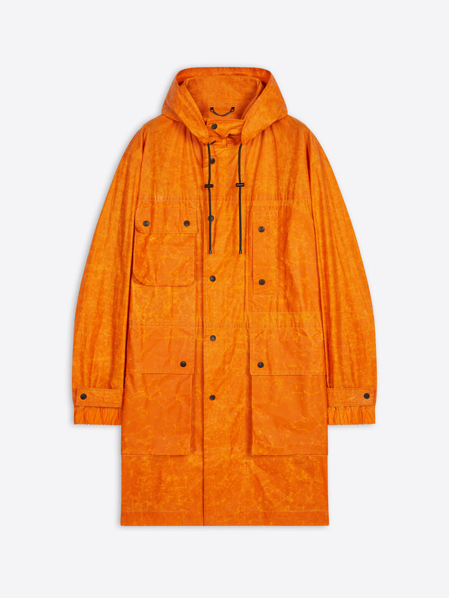 Waxed cotton parka