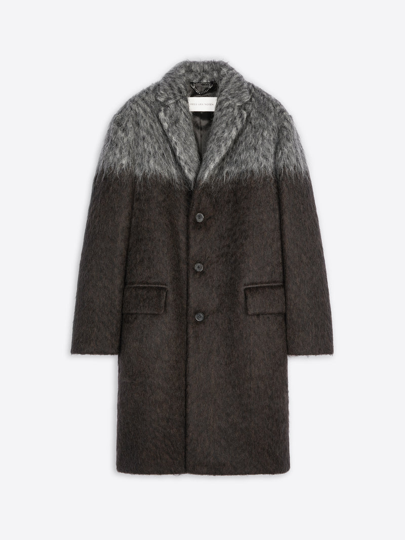 Bicolor mohair coat