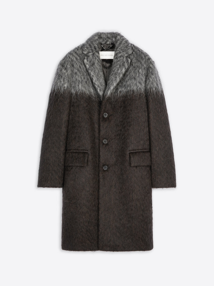 Bicolor mohair coat