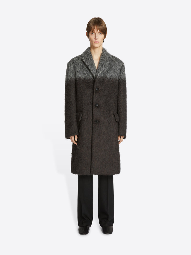 Bicolor mohair coat