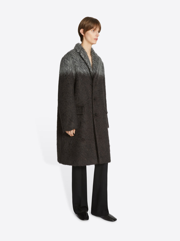 Bicolor mohair coat