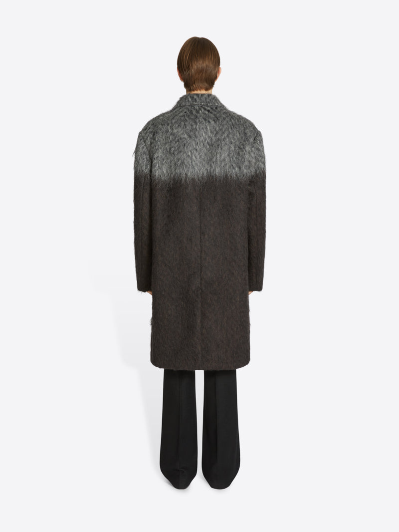 Bicolor mohair coat