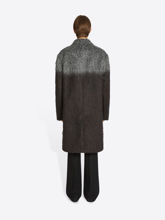 Bicolor mohair coat