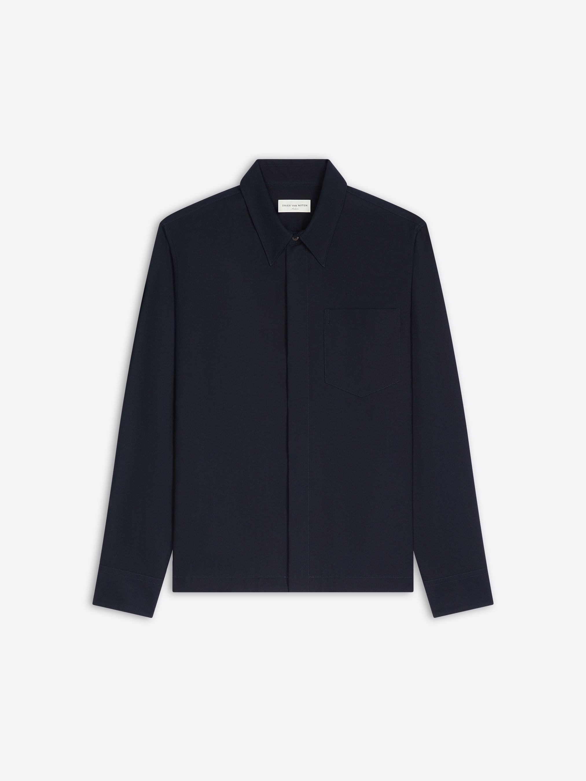 Cotton zip shirt - Autumn-Winter Men | Dries Van Noten