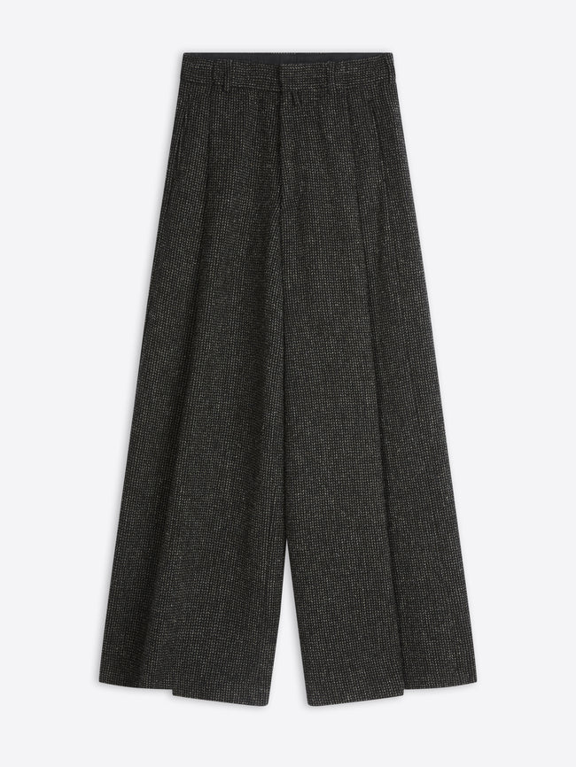 Wide pleated pants