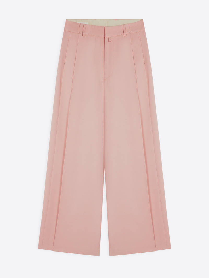 Wide pleated pants