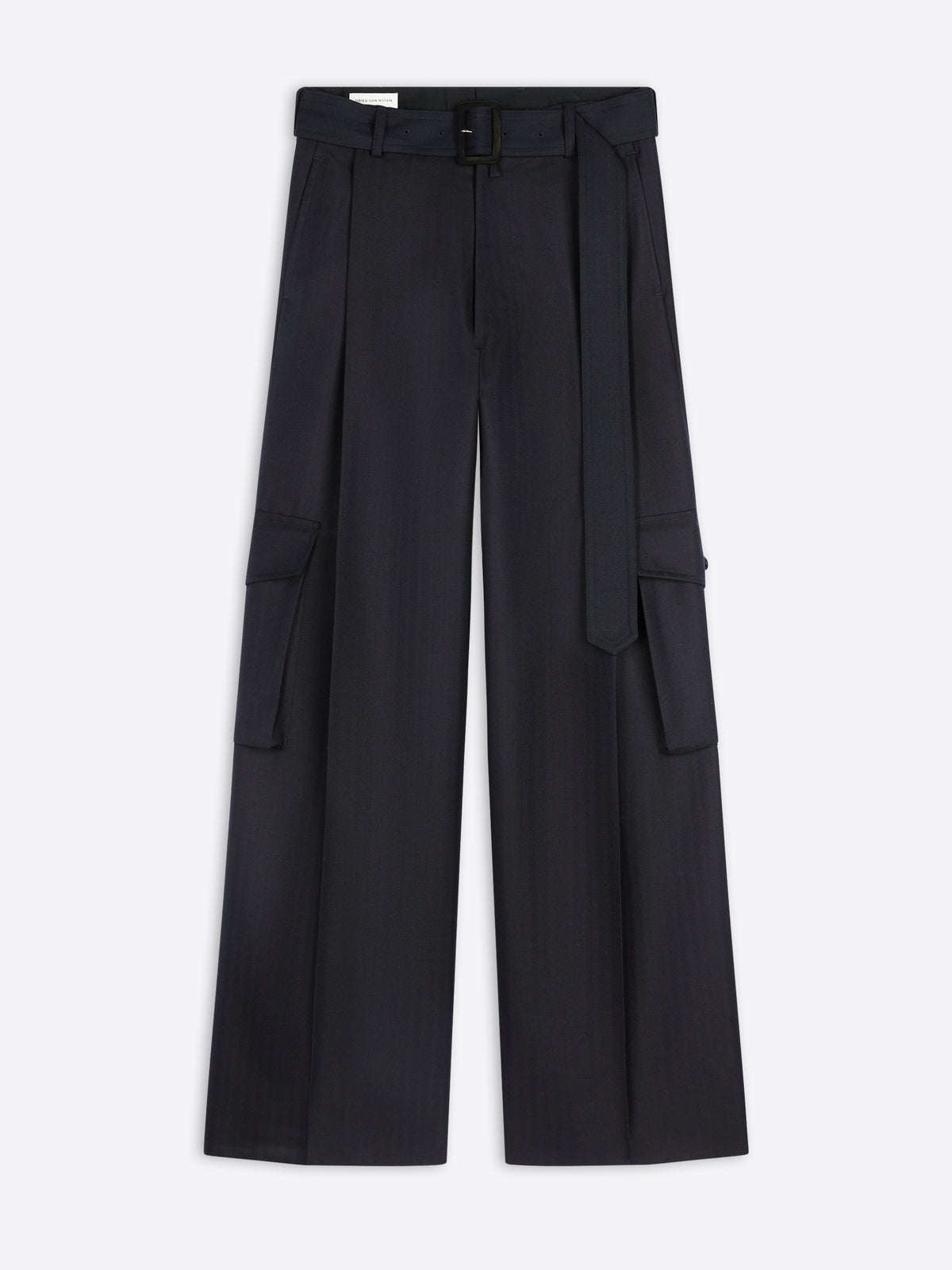 Wide belted pants