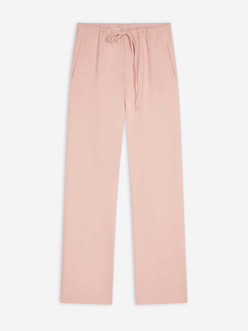 Wool satin pants