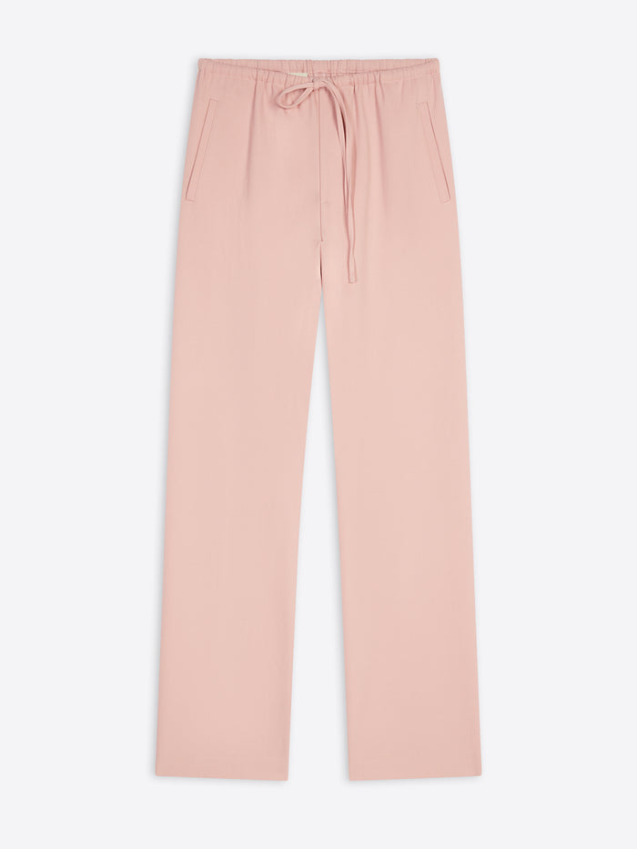 Wool satin pants