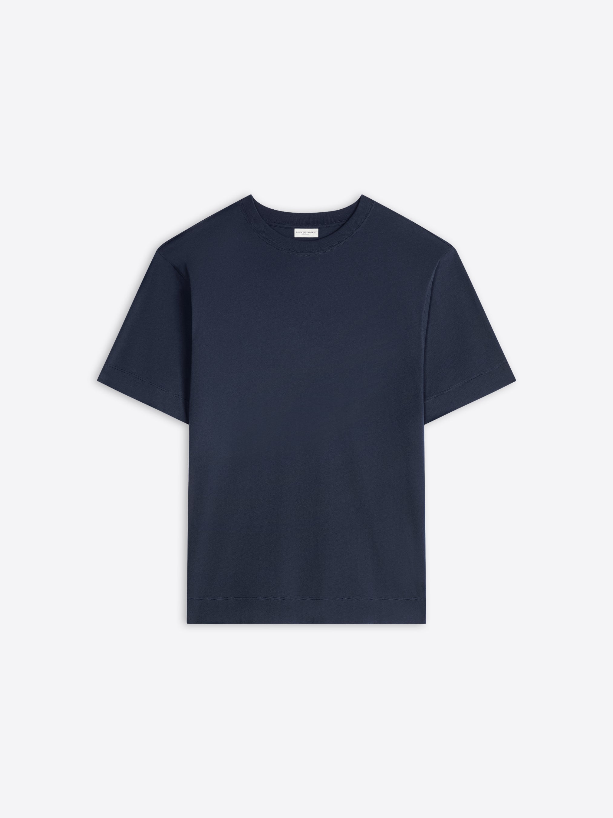 Dries Van Noten store Color Block Boat Scoop Neck Tee 3/