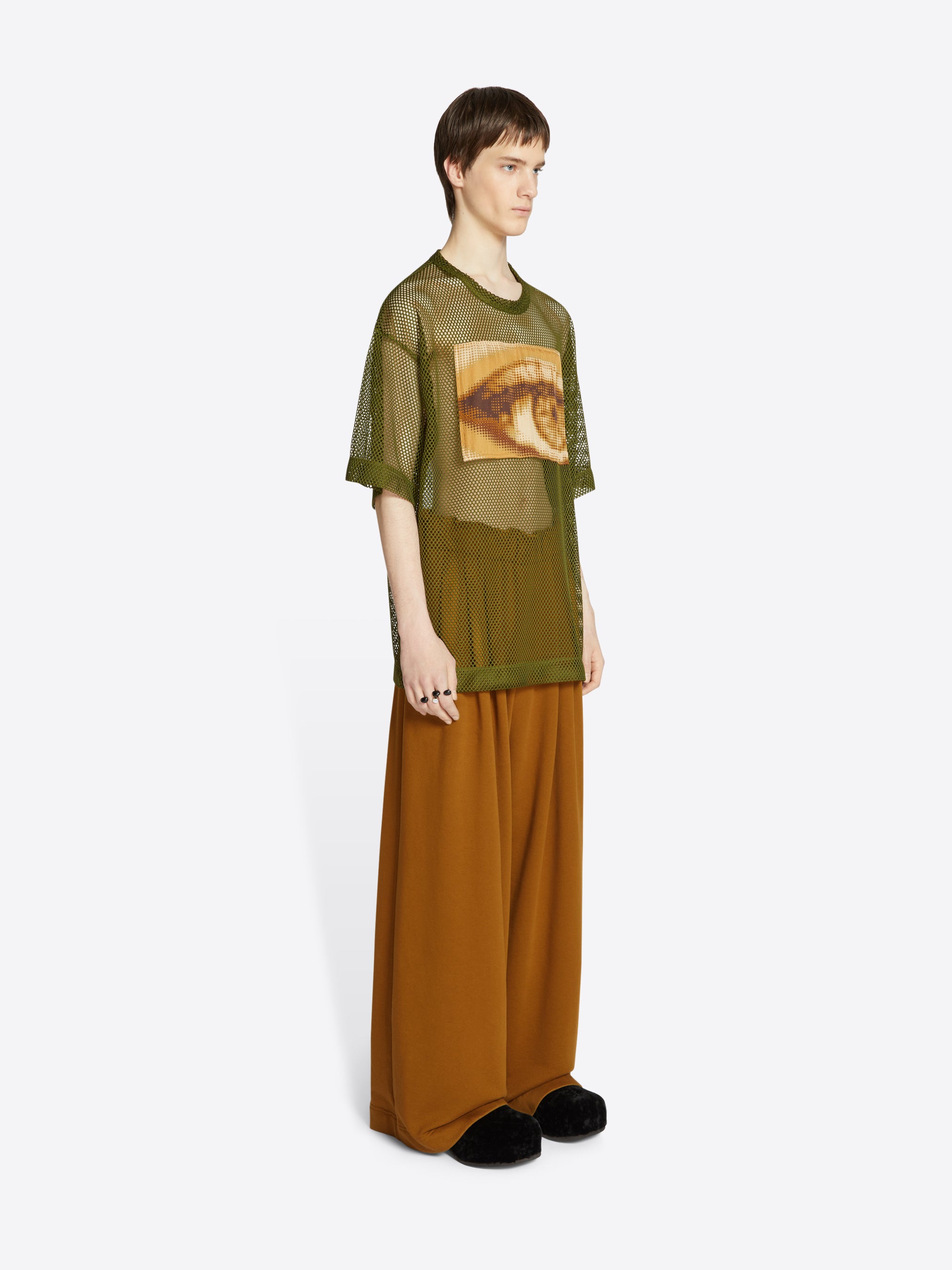 Patch mesh tee - Autumn-Winter Men | Dries Van Noten