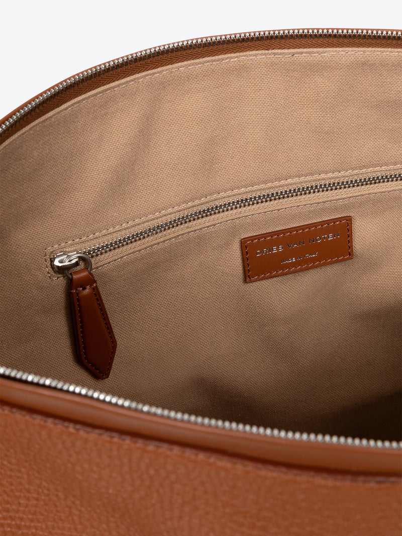 Leather holdall