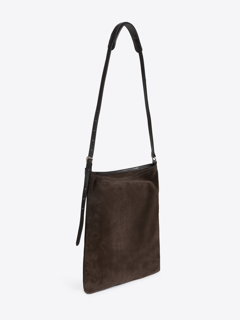 Suede tote bag