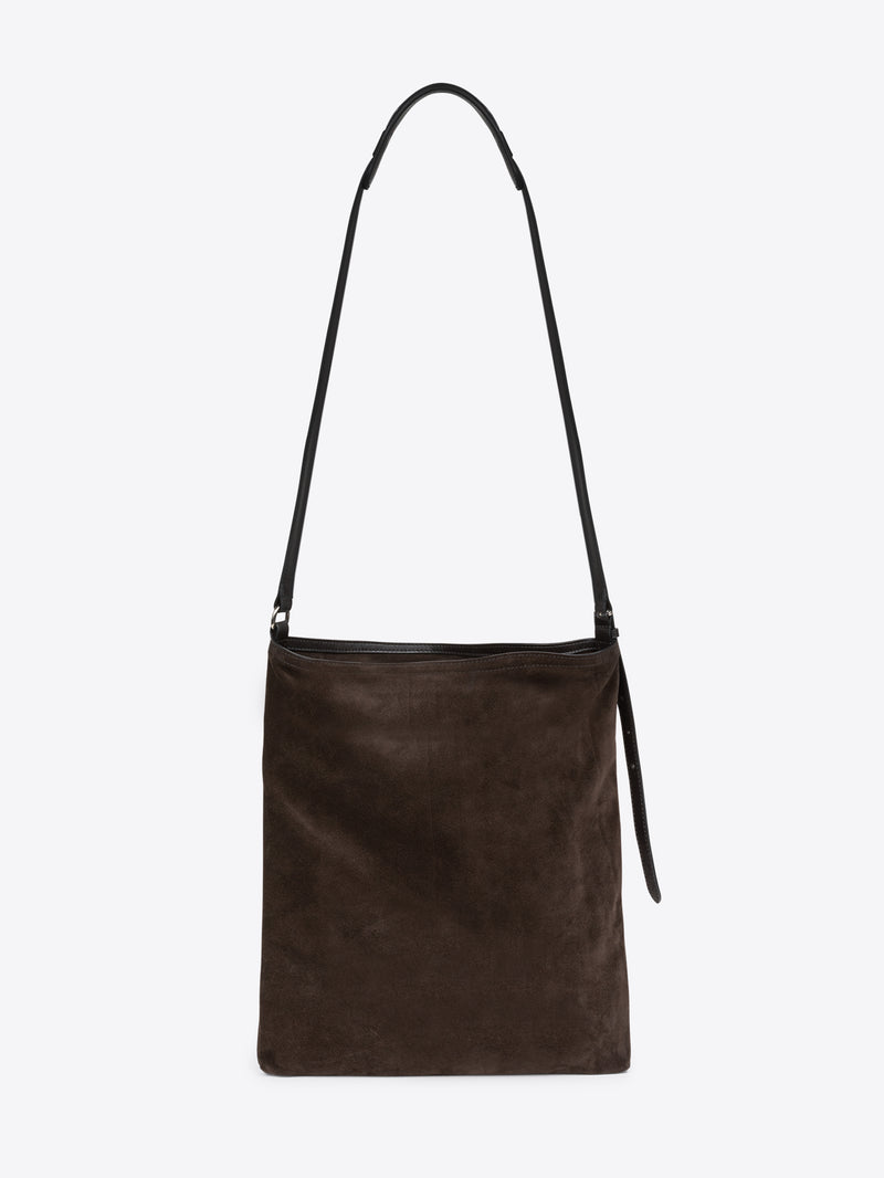 Suede tote bag