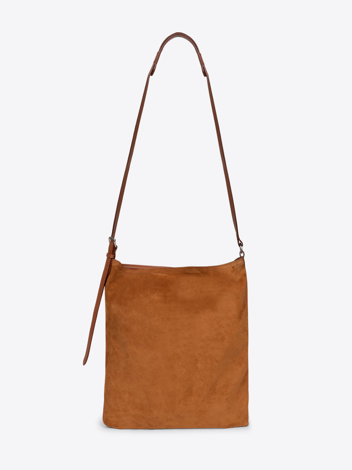 Suede tote bag