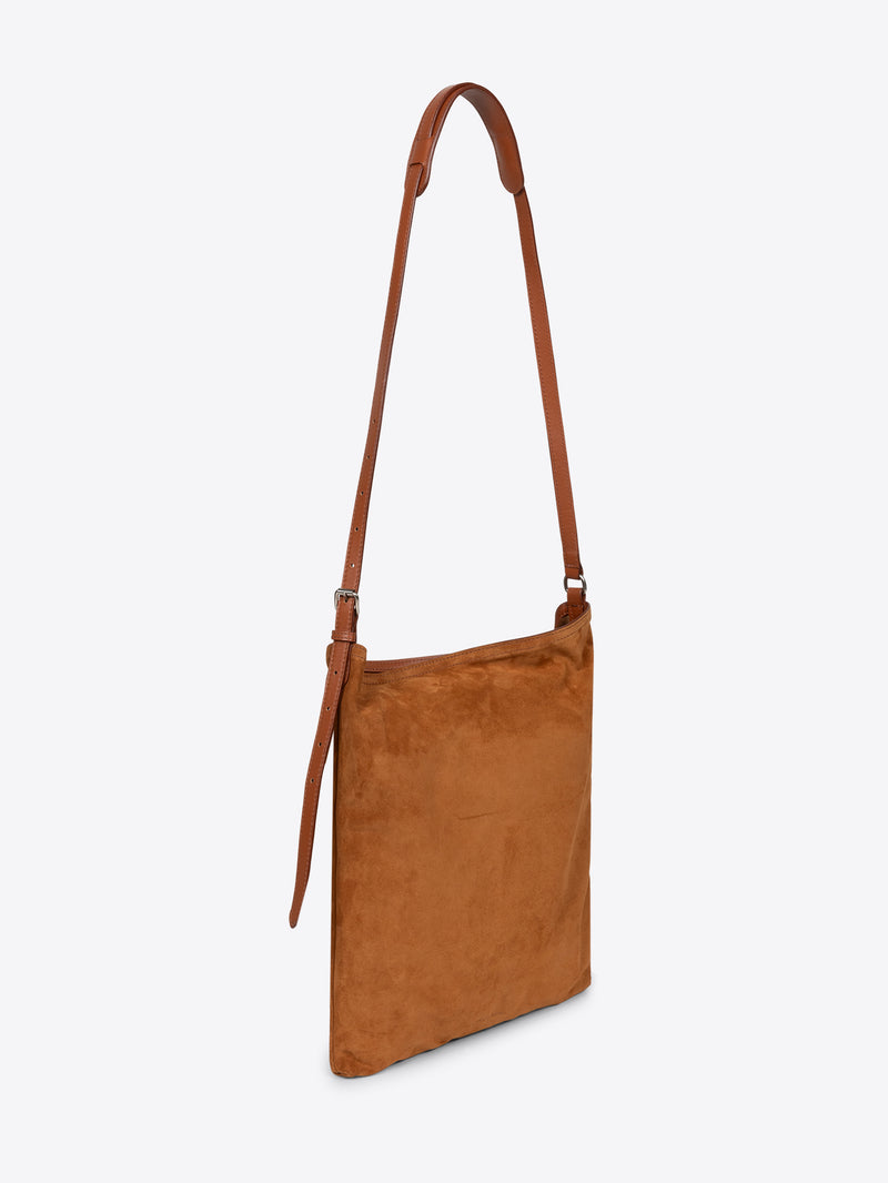 Suede tote bag