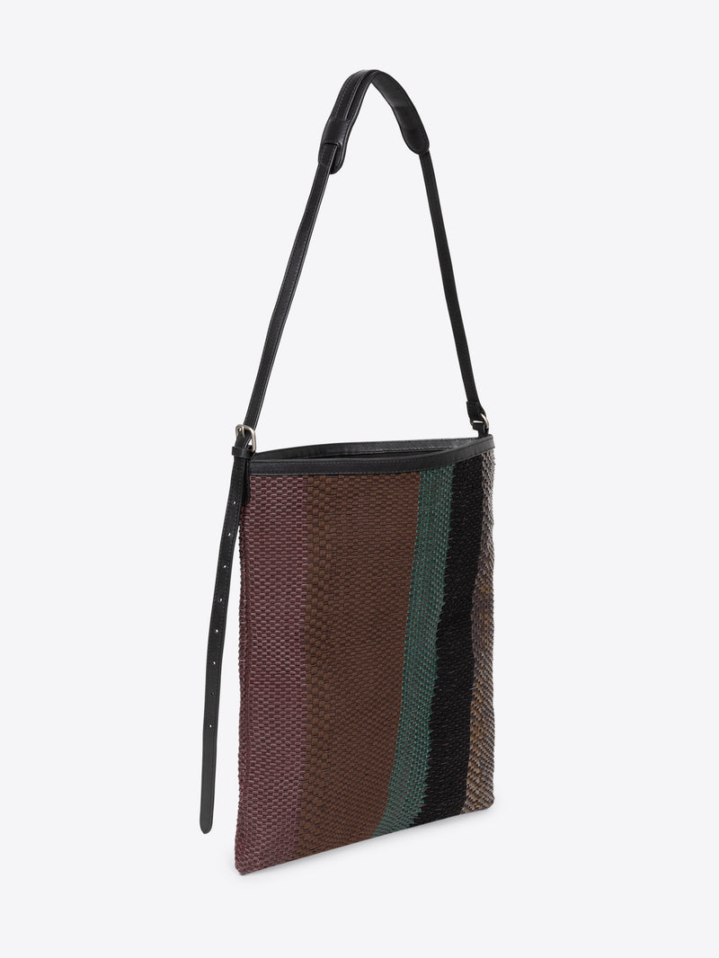 Hand woven tote bag