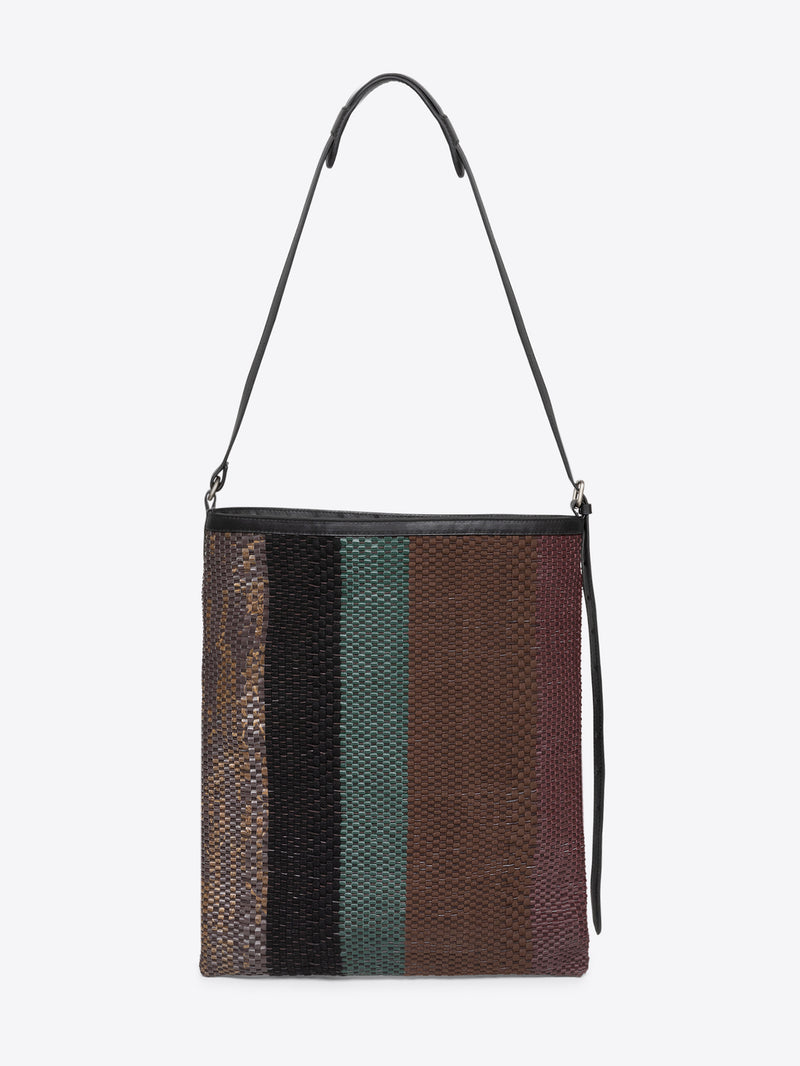 Hand woven tote bag