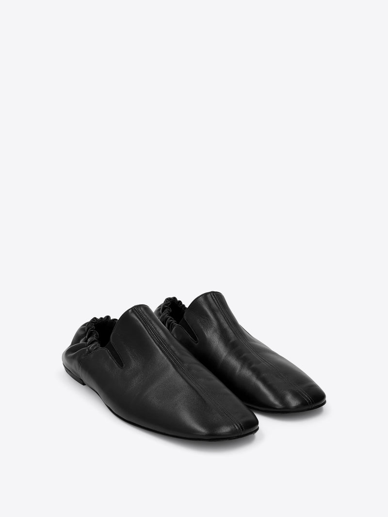 Leather slippers