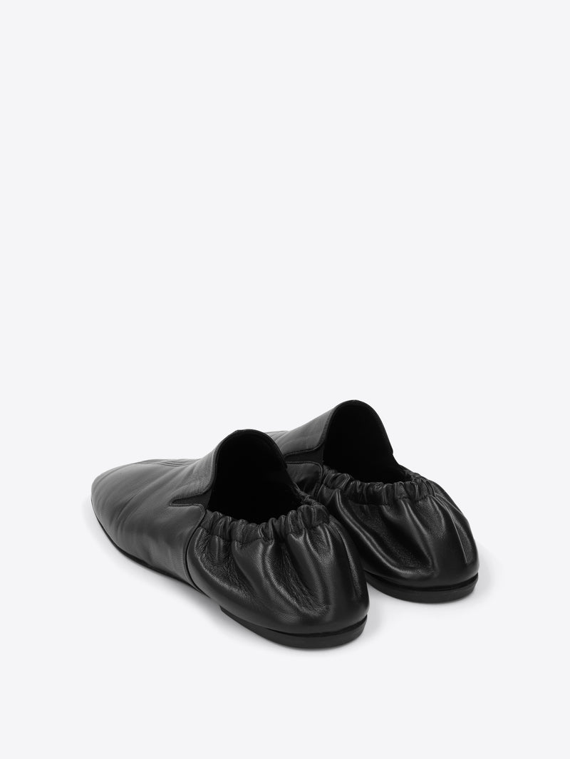 Leather slippers