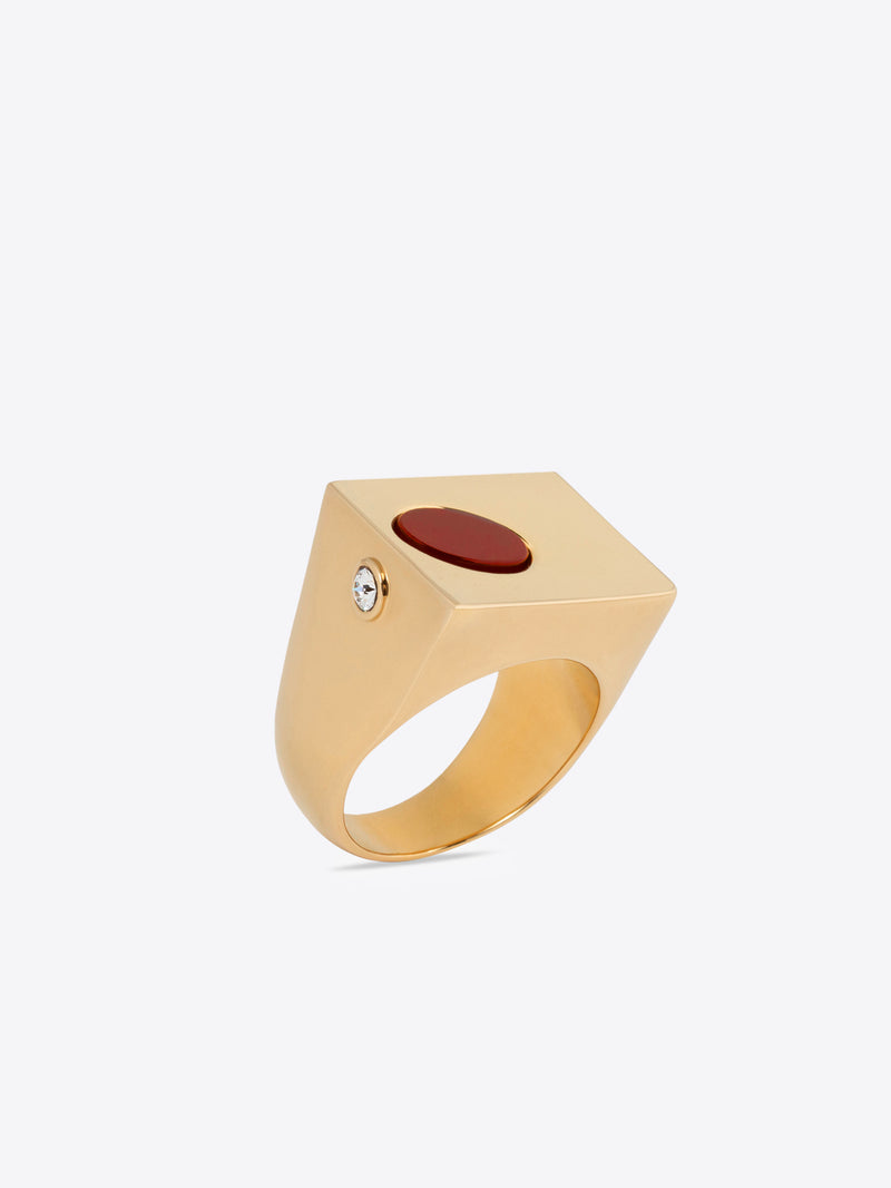 Stone signet ring