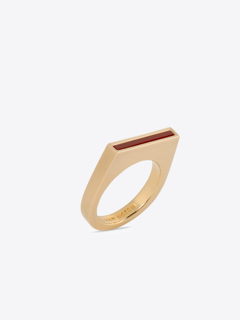 Thin signet ring