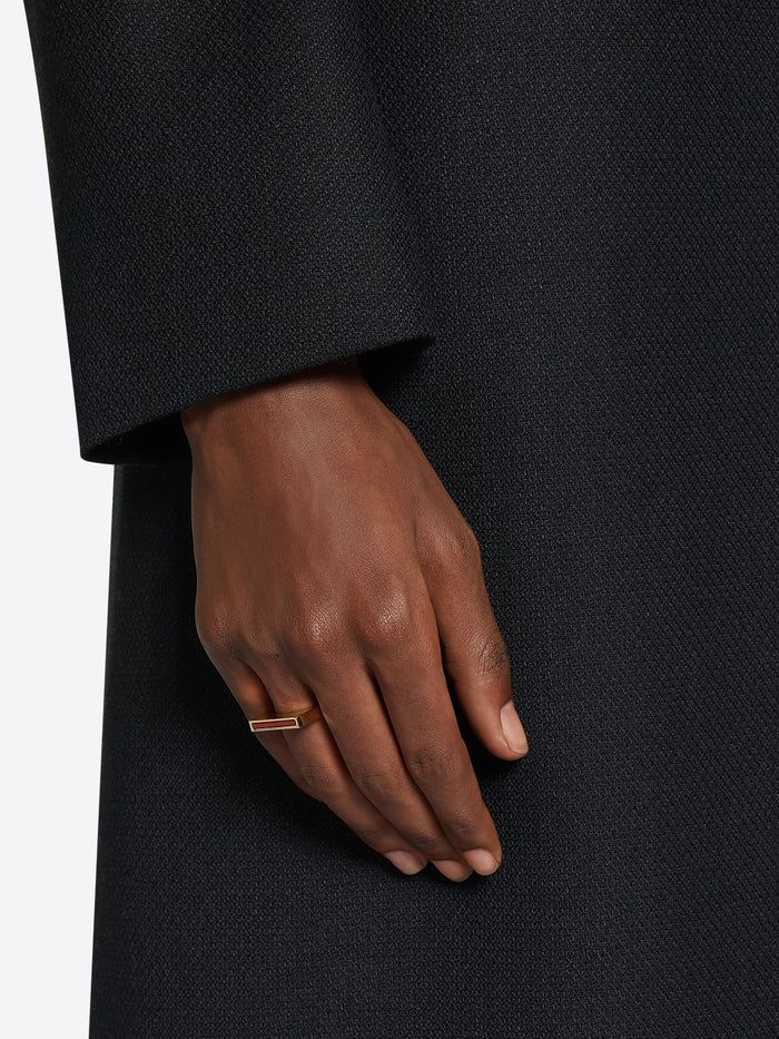 Thin signet ring