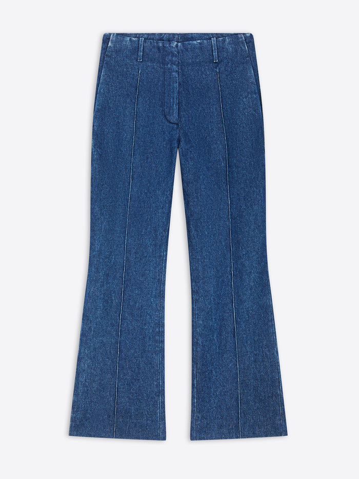 Cropped denim pants