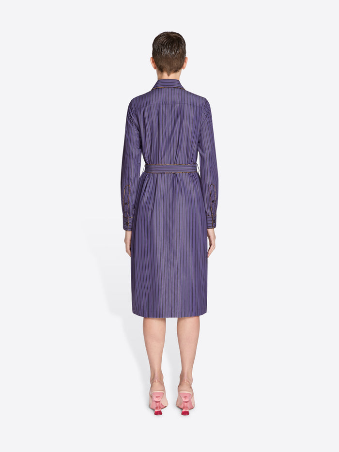 Belted shirt dress