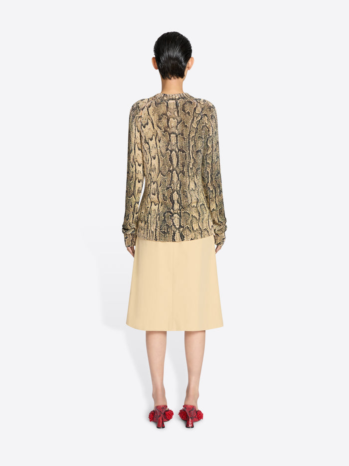 Snake print sweater