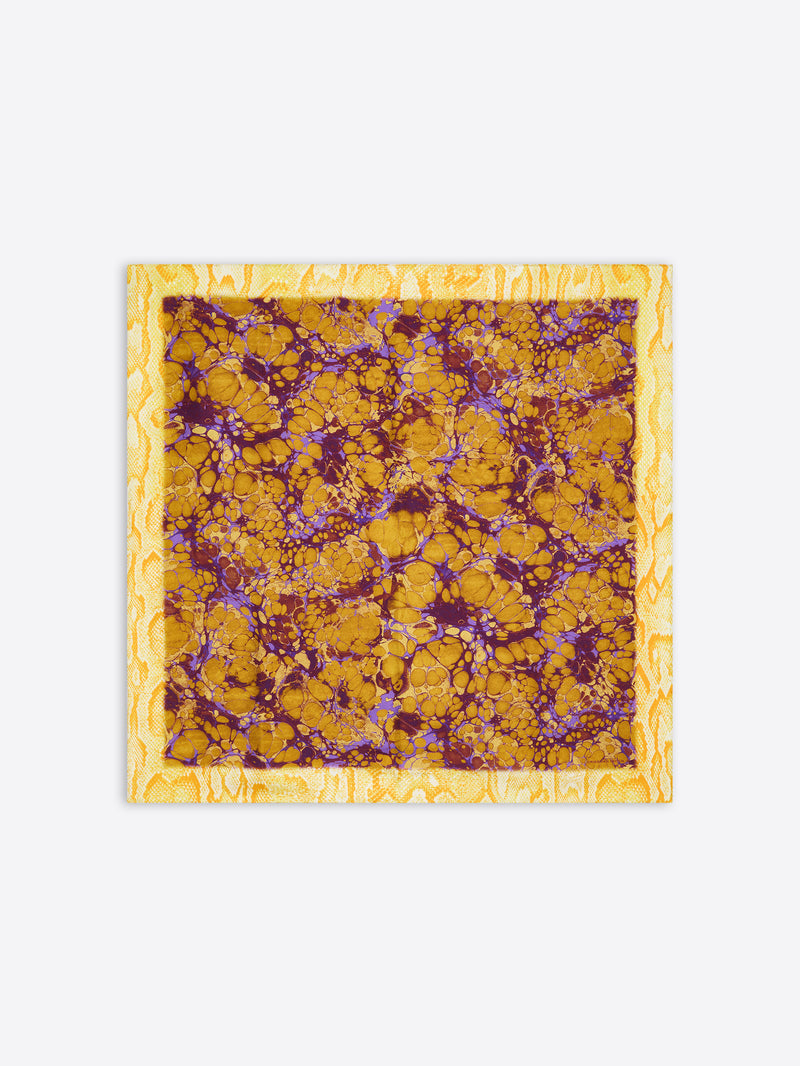 Printed silk scarf