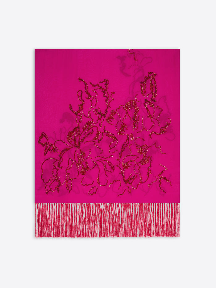 Embroidered scarf