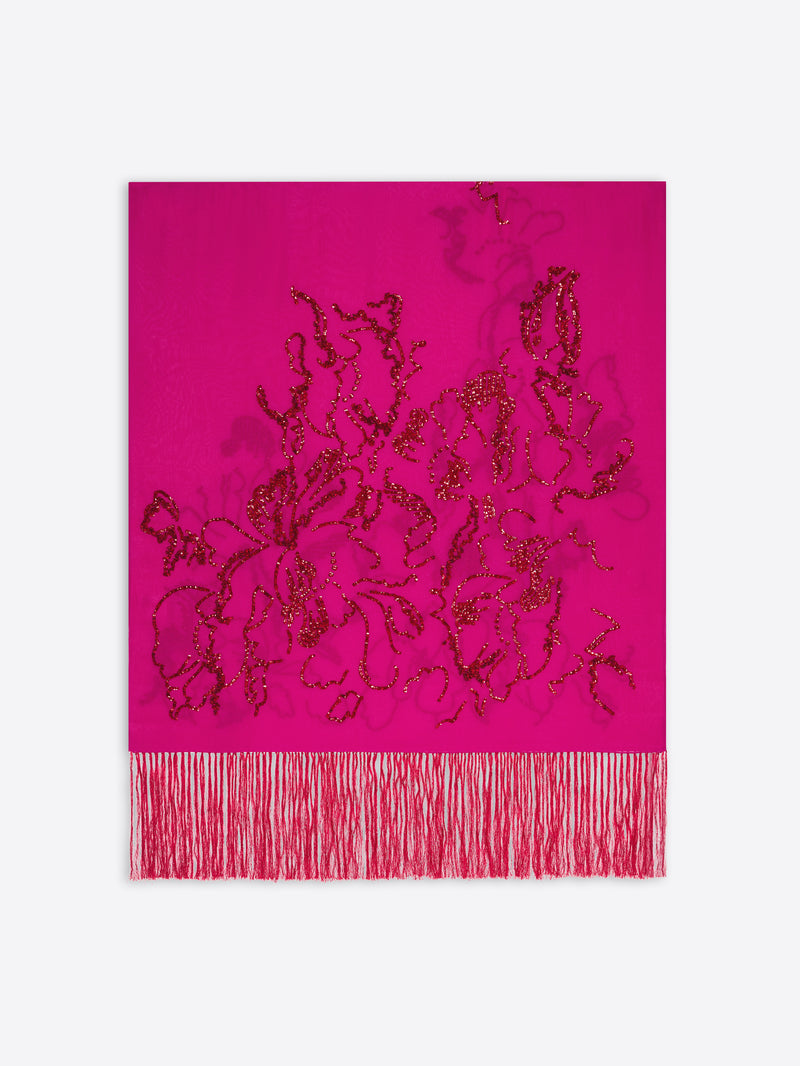 Embroidered scarf