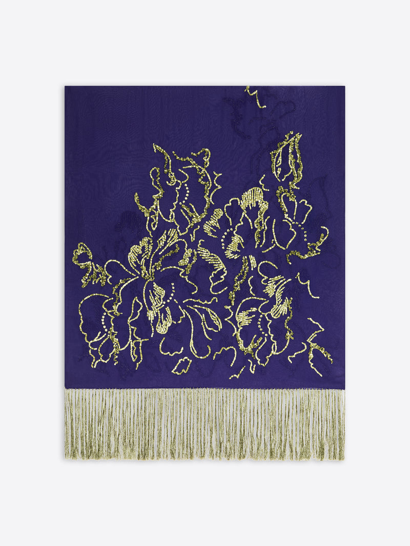 Embroidered scarf