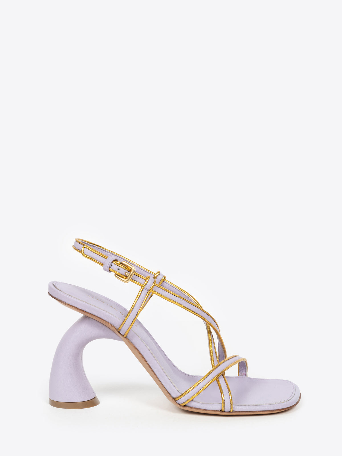 Gold trimmed sandals