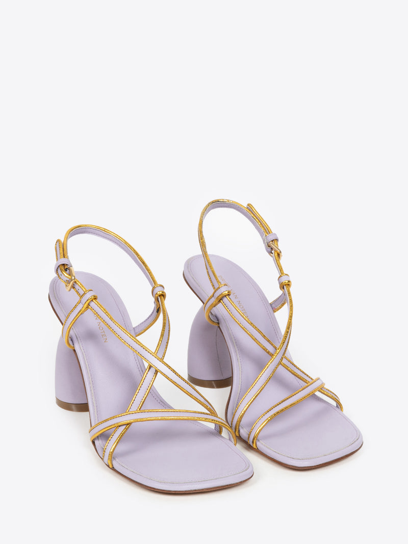 Gold trimmed sandals