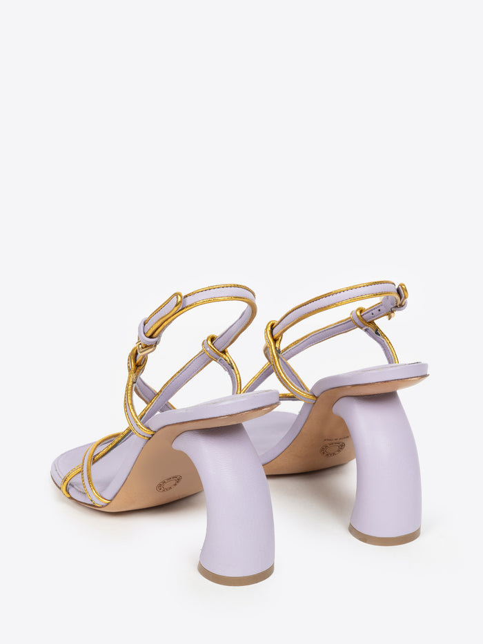 Gold trimmed sandals