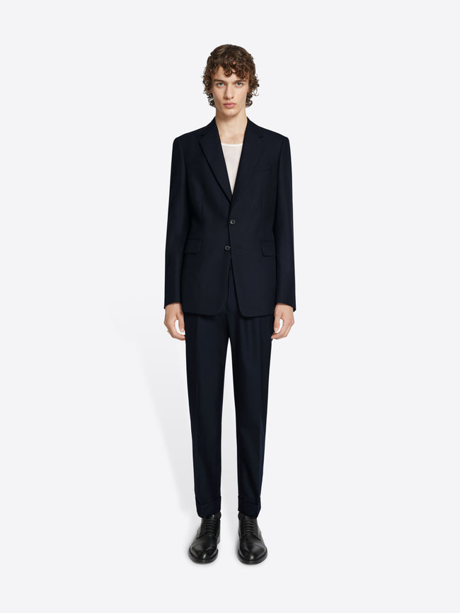 Slim fit wool blazer