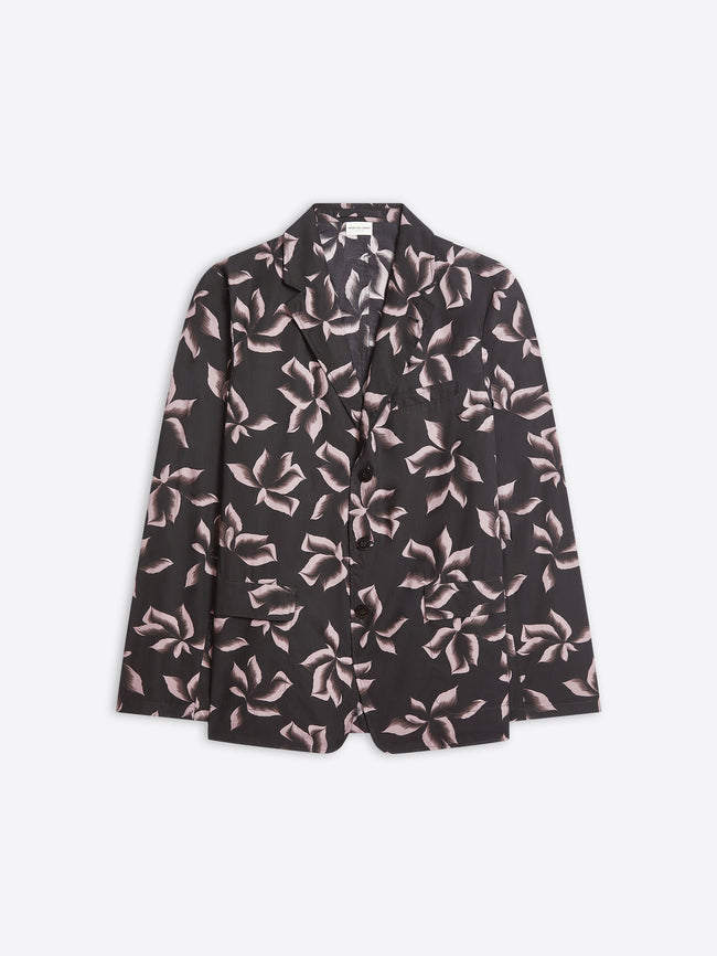 Printed cotton blazer