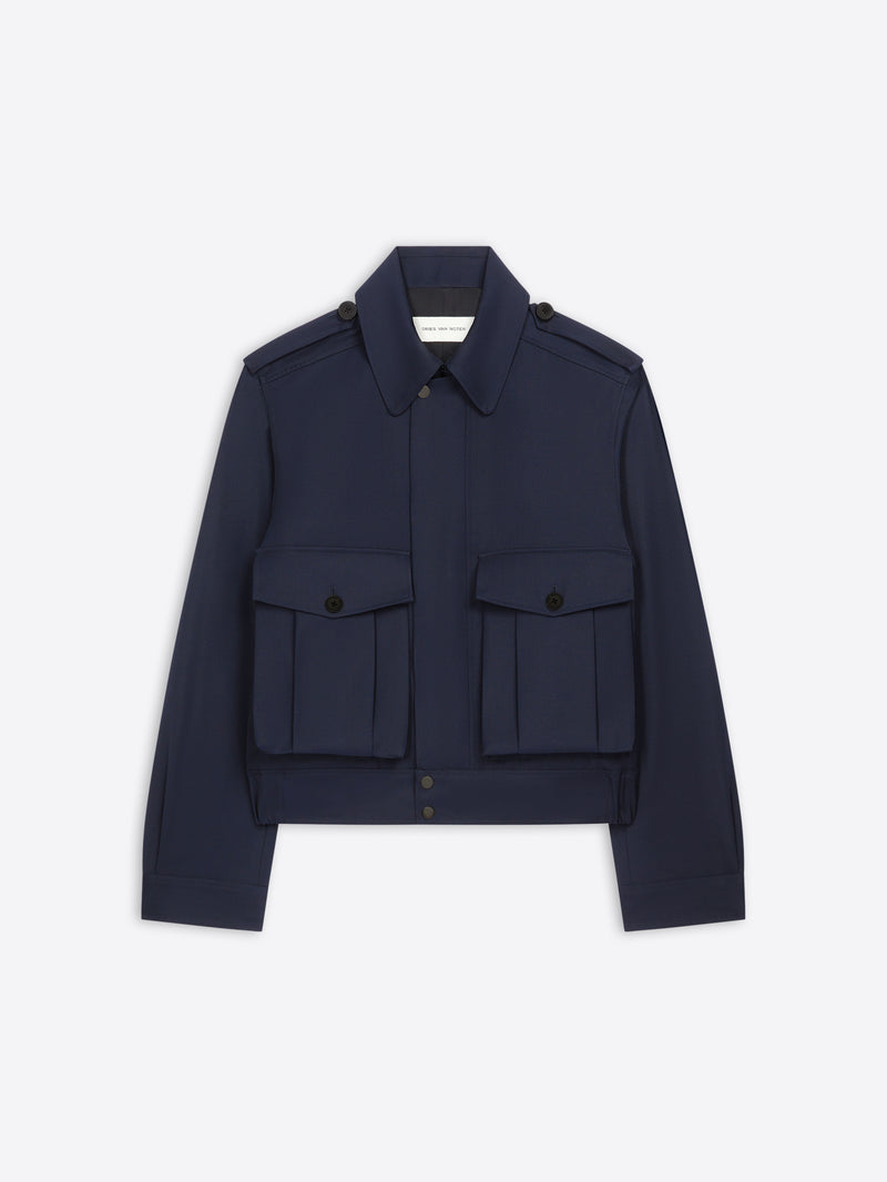 Wool gabardine jacket