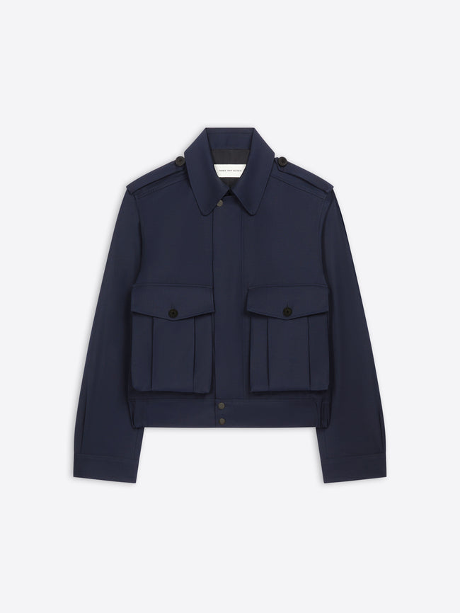 Wool gabardine jacket